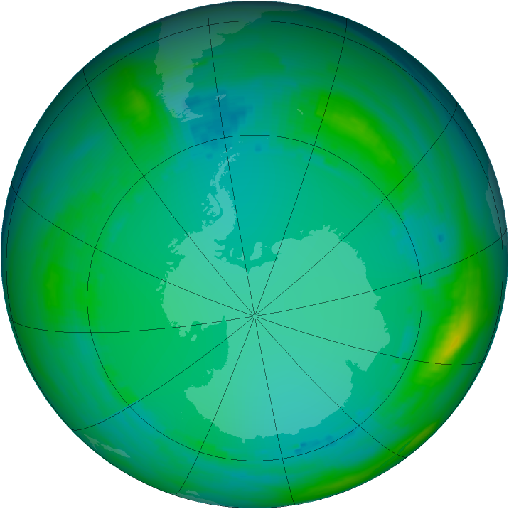 Ozone Map 1991-07-16